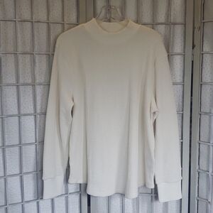 Madewell thermo ivory woman sweater size XL